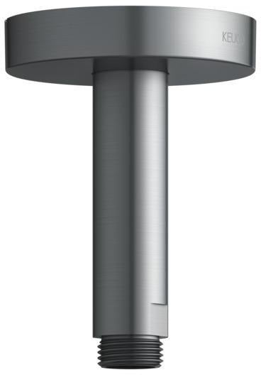 KEUCO Brausearm Elegance 51688, Deckenanschluss, 100 mm, verchromt – Rundes Design für die Deckenmontage