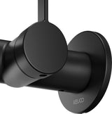 KEUCO IXMO Einhebel-Waschtischmischer Unterputz, rund, Ausladung 165 mm, schwarz matt