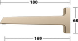 KEUCO Schwallbrause meTime_spa 59982 – Wandanschluss, verchromt, Messing, 169 mm Ausladung