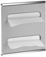 KEUCO Plan Integral Bad-Modul WT 2 mit 2 Papiertuchspendern, links angeschlagen, verchromt/Aluminium