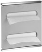 KEUCO Plan Integral Bad-Modul WT 2 mit 2 Papiertuchspendern, links angeschlagen, verchromt/Aluminium