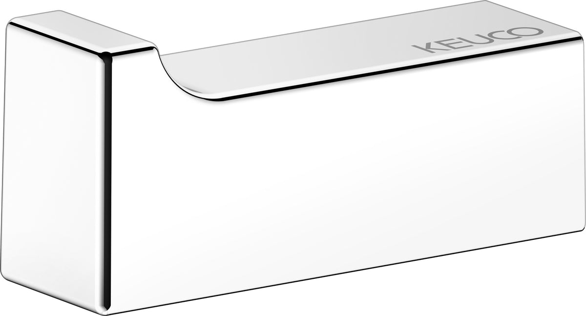 KEUCO Handtuchhaken Edition 11 11114 – Verchromter Einfachhaken, 47 mm, Wandmontage