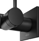 KEUCO IXMO Pure Einhebel-Waschtischmischer Unterputz, eckig, Ausladung 165 mm, schwarz matt