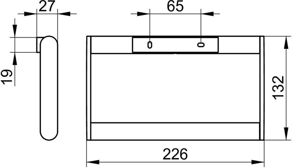 KEUCO Handtuchring Plan 14921 verchromt – Wandmontage, geschlossen, 226 mm
