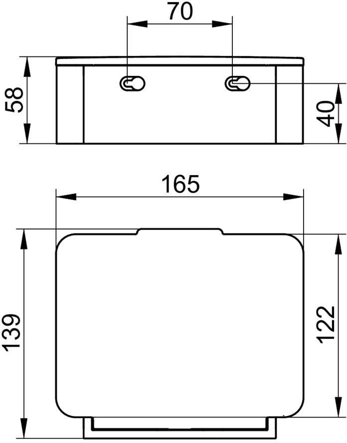 KEUCO Feuchtpapierbox Plan 14967 verchromt – Wandmontage Feuchttücherbox mit Deckel