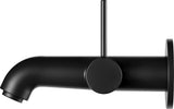 KEUCO IXMO Einhebel-Waschtischmischer Unterputz, rund, Ausladung 165 mm, schwarz matt