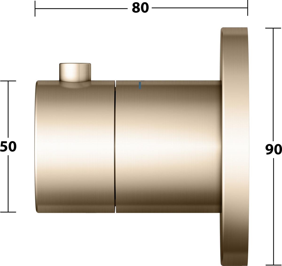 KEUCO IXMO Thermostatarmatur Unterputz rund verchromt – mit Sicherheitssperre bei 38 °C