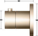 KEUCO IXMO Thermostatarmatur Unterputz rund verchromt – mit Sicherheitssperre bei 38 °C