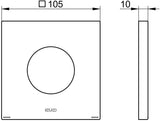 KEUCO IXMO Wandrosette 59556, rund, 105 mm, verchromt – für Ab- und Umstellventile