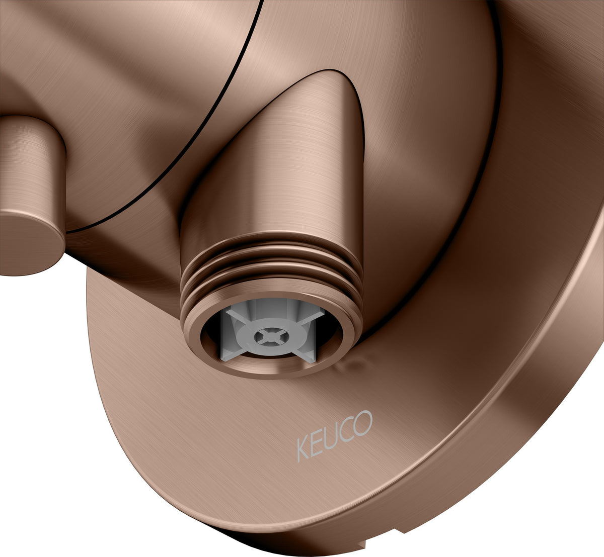 KEUCO IXMO Comfort Absperrventil Unterputz DN15 rund Messing gebürstet 59541