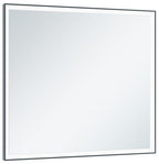 schwarz-eloxiert/verspiegelt / 700 mm / 650 mm