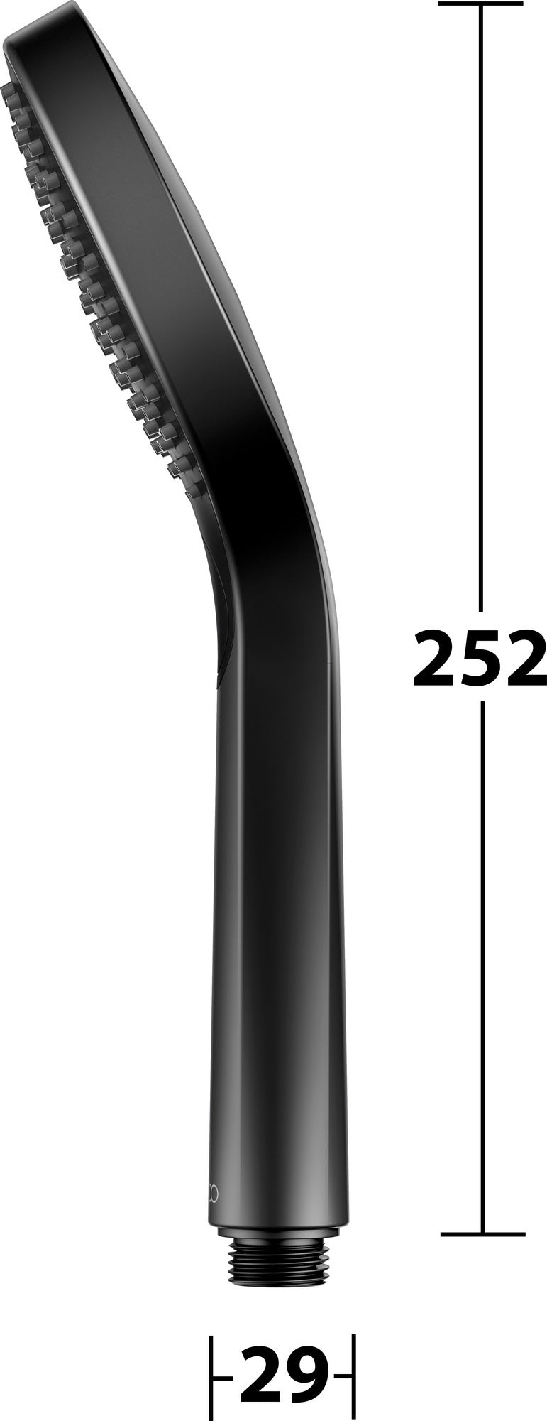 KEUCO IXMO_solo Handbrause 59580 verchromt – 1 Strahl, Eco Air, 100 mm