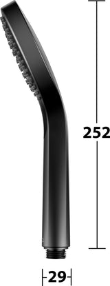 KEUCO IXMO_solo Handbrause 59580 verchromt – 1 Strahl, Eco Air, 100 mm