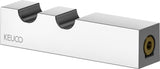 KEUCO Handtuchhaken E90 Square 19115 doppelt verchromt, eckiges Design, 88 mm Ausladung