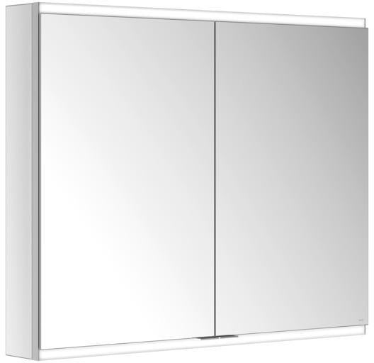 KEUCO Royal Modular 2.0 Spiegelschrank, beleuchtet, 600 x 700 x 120 mm, silber-eloxiert