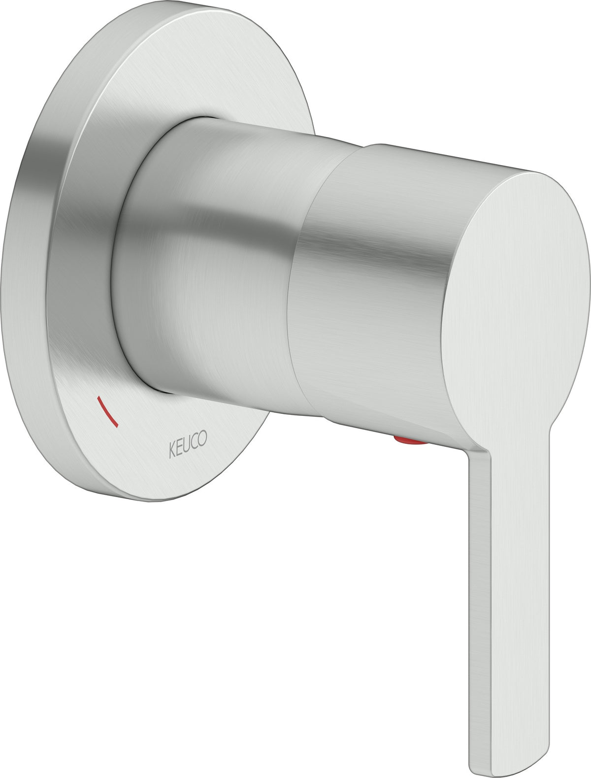 KEUCO Plan Blue Unterputz Einhebelmischer Aluminium-Finish – Fertigmontageset