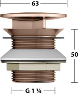 KEUCO Schaftventil G 1 1/4 mit Haube, verchromt – Armaturenzubehör 59904