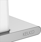 KEUCO Edition 400 Duschablage mit Glasabzieher, Aluminium silber-eloxiert, 328 mm