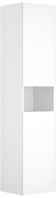 KEUCO Stageline Hochschrank 400 mm, 2-türig, Anschlag links, mit Ablagefach, cashmere