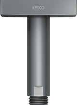 KEUCO Brausearm Edition 300 Deckenanschluss 100 mm verchromt – Eckige Form für moderne Duschen
