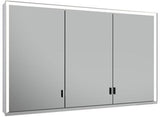KEUCO Royal Lumos Spiegelschrank 1200 mm mit Beleuchtung, 3 Türen, silber-eloxiert
