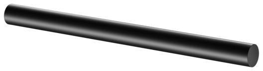 KEUCO REVA Handtuchhalter 340 mm schwarz matt – 1-armig, starr, zur Wandmontage
