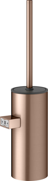 KEUCO Collection Moll Toilettenbürstengarnitur Wand verchromt/weiß – Wandmontage mit Deckel