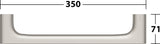 KEUCO Edition 400 Haltegriff 350 mm Nickel gebürstet – Wandmontage, 115 kg Belastbarkeit