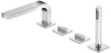 KEUCO EDITION 11 Wannenmischer 4-Loch Wannenrandmontage verchromt 220 mm Ausladung