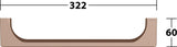 KEUCO Edition 11 Haltegriff 300 mm verchromt – Wandmontage, eckiges Design