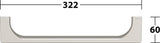 KEUCO Haltegriff Edition 11 300 mm Nickel gebürstet – Wandmontage, eckiges Design