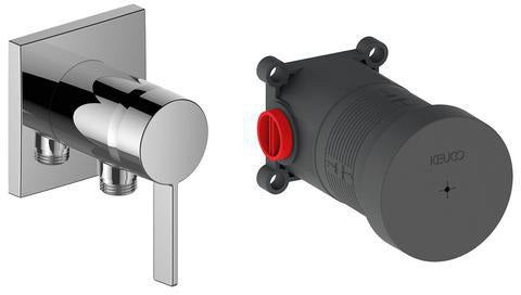 KEUCO IXMO_solo UP Wandanschlussbogen mit Schlauchanschluss DN15 – Unterputz-Funktionseinheit