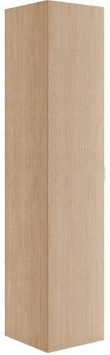 KEUCO Edition 11 Art Hochschrank mit Steckdose, 1-türig, links, 400 x 1800 x 360 mm, blue satin/Glas blue satin