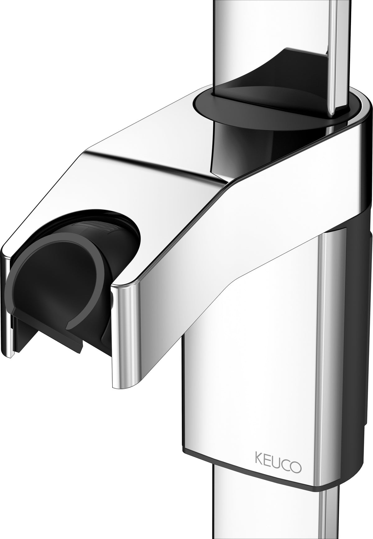 KEUCO AXESS Duschhandlauf 550/531/1301 mm mit Brausestange rechts, silber-eloxiert