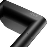KEUCO REVA Handtuchhalter 450 mm schwarz matt – 2-armig, starr, Wandmontage