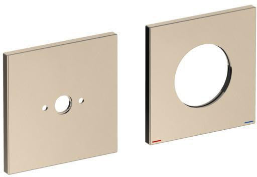 KEUCO Edition 11 Rosetten-Set 85 mm eckig Bronze gebürstet – passend zu 51116
