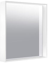 KEUCO X-Line Kristallspiegel 460x850 mm anthrazit – Rahmenloser Wandspiegel ohne Beleuchtung