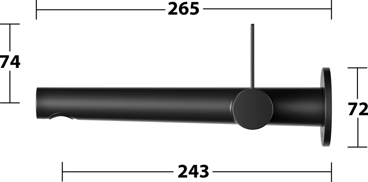 KEUCO IXMO Einhebel-Waschtischmischer Unterputz, rund, Ausladung 165 mm, schwarz matt