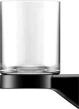 KEUCO Aveno Glashalter 14650 mit Echtkristall-Glas, verchromt – Zahnputzbecher-Halterung