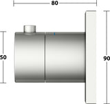KEUCO IXMO Thermostatarmatur Unterputz rund verchromt – mit Sicherheitssperre bei 38 °C