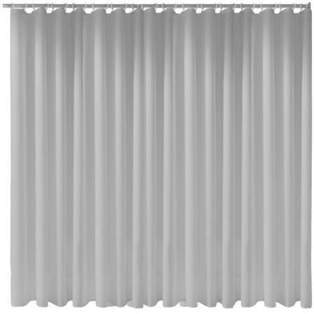 KEUCO Duschvorhang Plan uni 1800 x 1400 mm weiß, 8 Ösen, antibakteriell und waschbar