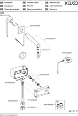 KEUCO IXMO Elektronik-Waschtischmischer Wandmontage 225 mm verchromt