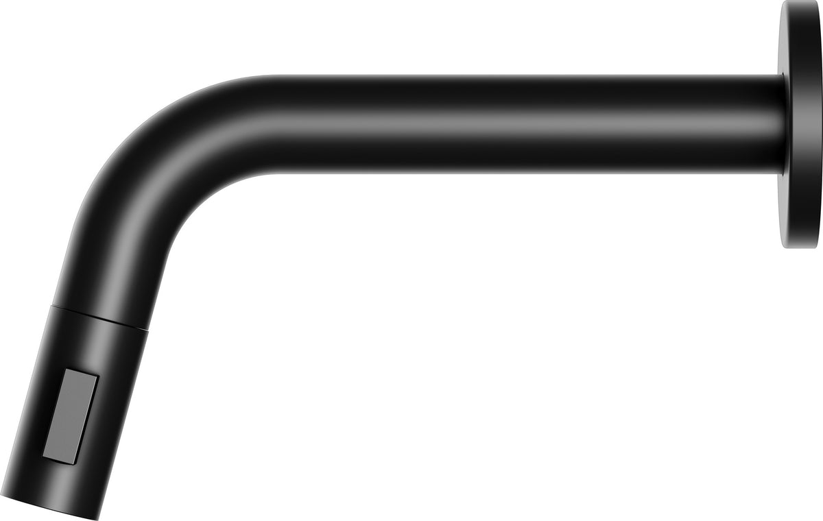 KEUCO IXMO Wandauslaufventil Unterputz rund 185 mm Ausladung, Soft schwarz matt