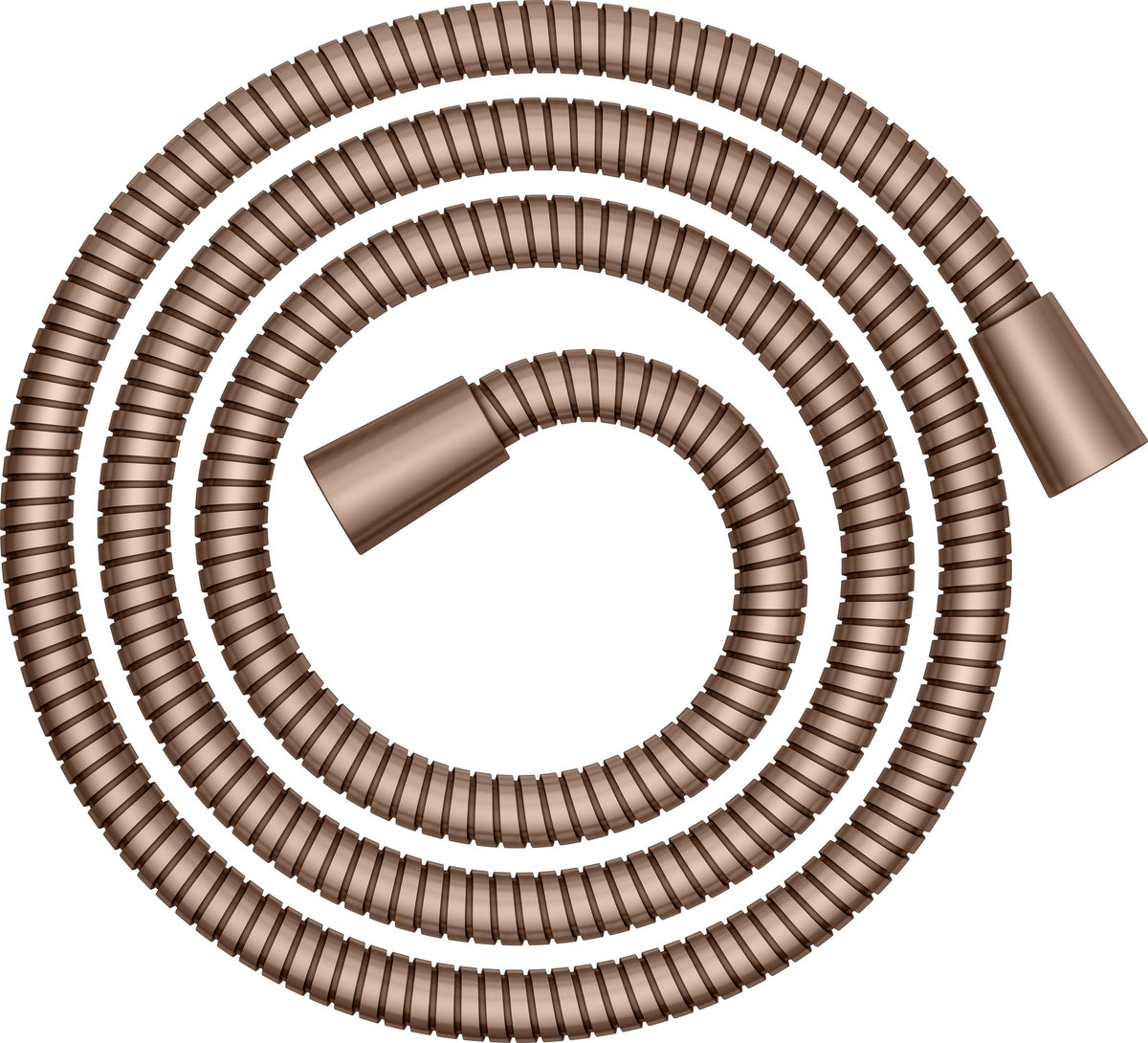 KEUCO Brauseschlauch 1250 mm Bronze gebürstet – Metall, beidseitig konische Mutter, verdrehgesichert