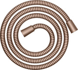 KEUCO Brauseschlauch 1250 mm Bronze gebürstet – Metall, beidseitig konische Mutter, verdrehgesichert