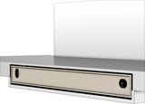 KEUCO Edition 400 Duschablage mit Glasabzieher, Aluminium silber-eloxiert, 328 mm