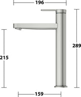 KEUCO IXMO Pure Einhebel-Waschtischmischer 210 mm ohne Ablaufgarnitur, verchromt