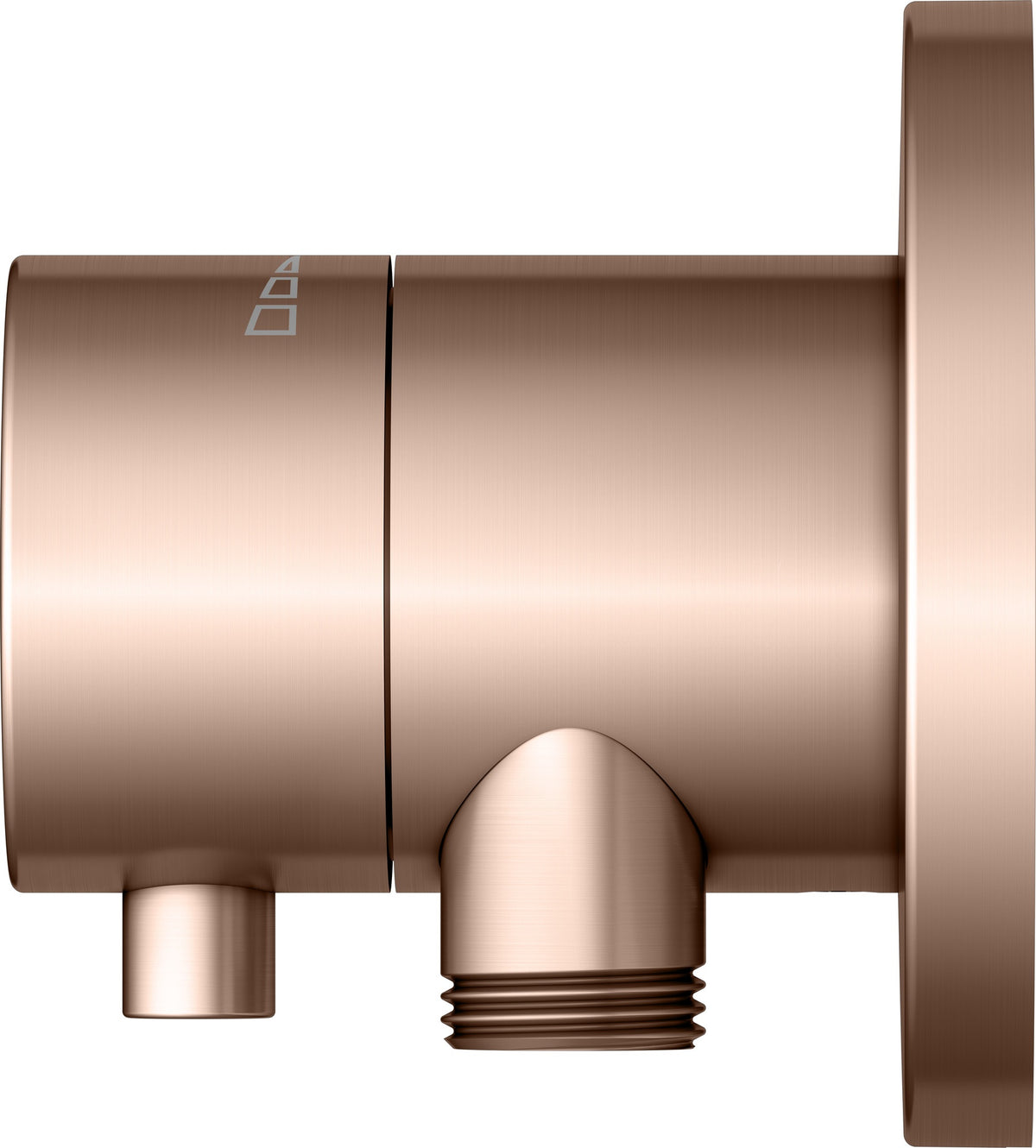 KEUCO IXMO Comfort Absperrventil Unterputz DN15 rund Messing gebürstet 59541