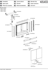 KEUCO Royal Lumos Spiegelschrank 800 mm silber-eloxiert mit Ablagefach – Wandvorbau