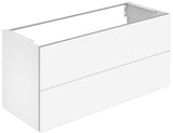 KEUCO X-Line Waschtischunterbau 1200 mm mit 2 Auszügen, anthrazit, wandmontiert, ohne Griff